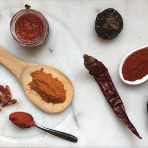 Piimenton and dry pepper